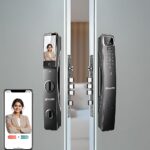 Golens X93N Smart Door Lock | 8-Way Unlocking | 3D Face | Video Intercom | Fingerprint | PIN | RFID Card | App Control | Temporary Password | Remote | Wi-Fi | Anti-Pry Alarm | Aluminum Alloy | Black - Image 2