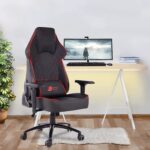 Green Soul Glance Multi-Functional Ergonomic Gaming Chair, Premium Leatherette Chair with Best in Class Comfort, Adjustable Neck & Lumbar Pillow, 4D Adjustable Armrests (Black & Red) - Image 2