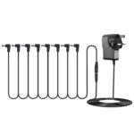 Guitar Effect Pedal Power ply Adapter wi 8 Ways Daisy Chain Cable Power Line Right Angle - Image 2