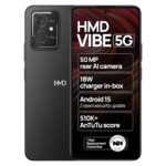 HMD Vibe 5G | Android 15 | 50 MP Dual Rear AI Camera | Rear Notification LED | 510K+ AnTuTu Score | 1 Year Replacement Guarantee | 18W Fast Charger in-Box | Black - Image 2