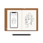 HUION Note 2-in-1 Digital Notebook Drawing Tablet with Battery-Free Pen, Bluetooth Wireless Paper Tablet Electronic Writing Pad for Note-Taking, Digital Art & Meeting, Refillable A5 Notepad, 9.5x7inch - Image 2