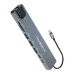 HUMBLE® 8‑in‑1 USB-C Hub Dock – 4K HDMI Port, 100W Power Delivery, Ethernet 100mbps, USB 3.0, 2× USB‑C, TF/SD Card Reader, Aluminium Body, Compatible with Mac & Windows USB-C Devices,(1 Year Warranty) - Image 2
