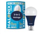 Halonix All Rounder Base B22D 15W,8W,0.5W Multi Wattage Adjustable Light Led Bulb (Pack Of 1, White & Yellow) - Image 2