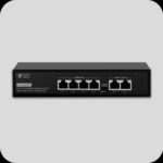 Hawk vision 4 Port POE , HV-X402-PS PoE Network Switch, 4-Port 10/100Mbps with 2 Uplink Ports, IEEE 802.3af/at, 78W Budget, 250m Range, Plug and Play - Image 2