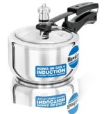 Hawkins 1.5 Litre Stainless Steel Inner Lid Pressure Cooker, Induction Cooker, Silver (HSS15) - Image 2