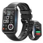 Health Fitness Tracker Watch for Women Men, IP68 Waterproof Activity Tracker with Calorie and Sleep Monitor, 110+ Sports Modes Pedometer Smart Watch，Step Counter Compatible with iPhone Android (Black) - Image 2