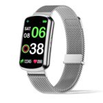 Health Fitness Tracker with 24/7 Heart Rate, Smart Watch with Blood Pressure and Blood Oxy-gen Monitor, Bulit-in 120+ Sport Mode, Sleep Tracking Waterproof Activity Tracker for Women Men (Silver) - Image 2