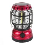 High Capacity Portable Lanterns with Metal Handle and Rechargeable Solar Panal | Ultra Bright LED Light with USB Charge Input Output Camping Lightweight Power Bank for Outdoor (Multicolor) - Image 2