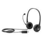 Hp Stereo Usb Wired On Ear Headphones With Mic And Volume Control - Image 2