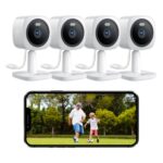 Hugolog 2K Indoor Outdoor Security Cameras for Home Security,Home Camera with Starlight Color Night Vision,Built-in Spotlight,Motion Detection,2-Way Talk,Cloud & Local Storage,Works with Alexa(4 Pack) - Image 2