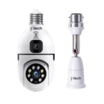 IFITech 4MP Dual Lens WiFi Bulb Camera | Indoor Security and Color Night Vision | 360° Adjustable View, Two‑Way Audio, App Control | WiFi Bulb Security Camera with Adjustable Extension Bulb Holder - Image 2