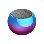 INEFABLE Mini Boost 4 Bluetooth Speaker 4D Mini Electroplating Round Steel Speaker - Multicolor - Pack of 1 - Image 2