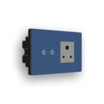 IOTICS Smart Wifi Switch Board: 1 x Switch & 1 Smart Plug Module. Touch Control, Remote, App Control. Voice Compatible with Alexa & Assistant. Smart Touch Switch Board For Home Automation (Blue) - Image 2