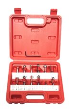 ISC 6.35mm Router Bit Set 12 Pcs Multi Shape for Router/Trimmer Combo with Plastic Box Specially Designed for Wood Working - Image 2