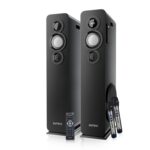 Intex TITAN1400 D Dual Tower Bluetooth Speaker 140W High Bass Home Audio System with Mic Aux USB FM Support LED Display and Remote Bluetooth Tower Speaker for TV Music and Party Use Black - Image 2
