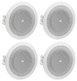 JBL 8124-4 Inch Full-Range In-Ceiling Loudspeaker With 70 Volt/100 Volt Taps (4 Pack), White - Image 2