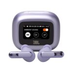JBL Live Beam 3 - True wireless noise-cancelling stick-closed earbuds, 48Hrs total playback, Wireless Charging, 6 Mics for perfect calls, Multi-point connection, IP55 waterproof and dustproof (Purple) - Image 2