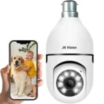 JK Vision Smart WiFi Security Camera 1080P Full HD | 360° Pan 90° Tilt PTZ with Holder | Color Vision | Motion Detection Alert | Multi-User Sharing | Spotlight Function | Indoor CCTV. - Image 2