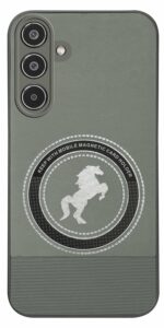 Jkobi PU Leather Finish Back Cover Case for Samsung Galaxy M35 5G (Professional Minimalist Texture | MagSafe Compatile | Camera Protection | Sleek Sober Formal) - Image 2