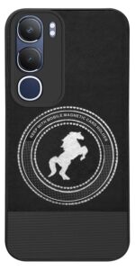 Jkobi PU Leather Finish Back Cover Case for Vivo Y29 (Professional Minimalist Texture | MagSafe Compatile | Camera Protection | Sleek Sober Formal) - Image 2