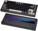 KEEBMONKEY WOBKEY Rainy 75 Aluminum HMX/JWK Switches Mechanical Keyboard with Superior Acoustics, Wired, BT, 2.4G Wireless Connectivity, RGB/PP/Gradient Glass/3500mAh/Violet Switch (Standard - Black) - Image 2