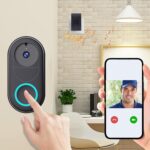 KRLZ Smart Video Doorbell Camera Wireless, AI Human Detection and Instant Alerts, Night Vision, 2-Way Audio, Battery Powered, Cloud Storage Sold Seperately, 2.4G WiFi (Chime Included) - Image 2