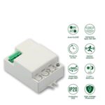 KRLZ Vision Microwave Motion Sensor for Auto Lights On/Off On Human Movement Smart Home Product - Image 2