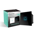 Kamonk NON Smart Touch Bell Modular Switch | Elegant Touch Switches for Home and Office | Easy Installation and Reliable Performance for Modern Spaces (Black) - Image 2