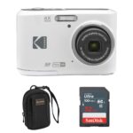 Kodak PIXPRO FZ45 Friendly Zoom 16MP Full HD Digital Camera, White, Bundle with 32GB Memory Card and Camera Bag - Image 2