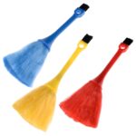 Kuber Industries Computer Brush With Plastic Handle|Computer Keyboard Brush|Kitchen Duster|Laptop Keyboard Brush|Computer Dual Brush|Cleaning Tool For Computer|Pack Of 3|Multicolor - Image 2