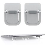 Laptop Riser Stand (2 PCS) – Self Adhesive Invisible Foldable Laptop Stand, Portable Lightweight Cooling Pad, Anti-Slip Silicone Laptop Feet for MacBook, Lenovo, Dell, HP & All Laptops/Tablets - Image 2