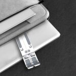 Laptop Stand Adjustable Computer Stand Ergonomic Portable Tablet Stand Foldable Compatible with MacBook Dell XPS HP Lenovo(Silver) - Image 2