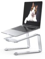 Laptop Stand, Lamicall Laptop Riser Holder : Ergonomic Detachable Aluminum Computer Notebook Stand Elevator for Desk, Compatible with MacBook Air Pro, Dell XPS, HP (10-15.6'') - Silver - Image 2