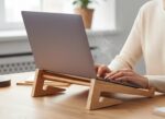 Laptop Stand & Riser Notebook Holder for Office Desk, Work, and Study Solid Wood Stand Suitable for 13–15.6-inch Computers Lenovo, HP, Dell XPS, Surface Pro, and MacBook Air Pro Natural - Image 2