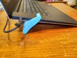Laptop Stand for Desk Portable Plastic Adjustable |Space Saving Organizer Stand Fits All Laptop Size (Blue) - Image 2