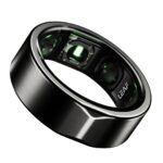 Leaf Halo Smart Ring | Health Tracker | Sleep, Fitness, Stress | Includes 30+ Workout Modes | Battery upto 10 Days | Buy Sizing Kit First | Track Steps, HRV, SPO2 & Periods | Carbon Black - Size 9 - Image 2