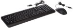 Lenovo 160 Keyboard & Mouse Wired Combo | Waterproof Exoskeleton | Splash Proof Keys | 1600 DPI Full Size Mouse | Non-Slip Scroll Wheel | Adjustable Keyboard Stand | 3 Yr Warranty - Image 2