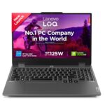 Lenovo Smartchoice LOQ, Intel Core i5-12450HX, 12th Gen, RTX 3050-6GB, 16GB RAM, 512GB SSD, FHD 144Hz 300Nits, 15.6"/39.6cm, Windows 11, MS Office 21, Grey, 2.4Kg, 83GS003UIN, Gaming Laptop - Image 2