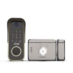 Link Smart Flexi 5-in-1 IP67 Waterproof Wi-Fi Smart Rim Lock | Fingerprint, App, PIN, Card, Key | Digital Main Door Lock with Mobile Access, Gold - Image 2
