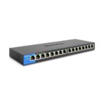 Linksys 16-Port Desktop Gigabit Ethernet Unmanaged Network Switch I Metal Enclosure, Black/Blue - Image 2