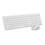 Logitech MK950 Signature Slim Wireless Keyboard and Mouse Combo, Sleek Design, Quiet Typing and Clicking, Switch Across Three Devices, Bluetooth, Multi-OS, Works with Windows and Mac - White - Image 2