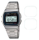 M.G.R.J® Tempered Glass Screen Protector for Casio Vintage A-158WA-1Q / A159WA-N1DF (Pack of 2) - Image 2