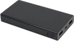 M6 18000mAh Power Bank with Dual USB Fast Charging Portable Charger for Mobile, Tablet, Smartwatch & Trimmer – Black - Image 2