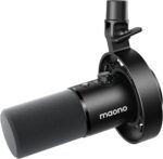 MAONO Dynamic Microphone-XLR USB Podcast Recording Mic: for Vocal Recording, Content Creation, Home Studio, Voiceover, with 192kHz/24bit, Noise Reduction, Mic Gain, Monitoring, Mute (PD300X) Black - Image 2
