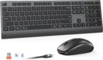 MEETION Bluetooth Keyboard and Mouse Combo, Wireless 2.4GHz Multi Device Computer Keyboard, Full Size Slim Keyboard, 3800 DPI Optical Mouse, Windows/Mac/Laptop/PC/Desktop/iPad/Phone - Image 2