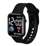 MOOVER Smart Fitness Watch with Heart Rate Monitor, 1.7 inch Display, Black (Black) - Image 2