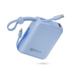 MPower X2 Powerbank | 27W High-Speed Output | 10000mAh Battery | Built-in Type-C & Lightning Cables | Dual Fast Charging Ports | Battery Display | Matte Finish | Multi-Layered Protection (Blue) - Image 2