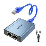 MT-VIKI 1000Mbps High Speed 1 to 3 Ethernet Splitter Adapter Dual RJ45 Gigabit Splitter Adapter for Cat5/5e/6/7/8 Cable [3 Devices Simultaneously Networked] - Image 2