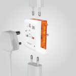 MX 5 AMP 3-Pin Multi Plug Travel Adapter for 2-Pin & 3-Pin Plugs –Polycarbonate Body with LED Indicator & Surge Protector Multiple Ports for Smartphones, Laptops & Electronics – Compact - Image 2