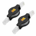 MX CAT-6 Retractable Ethernet Cable 30" | Flat LAN Patch Cord with 8P8C RJ45 Connectors | Portable Network Cable for Laptop, Router, Switch & Travel Use_Pack of 2 - Image 2